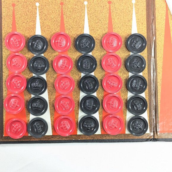 1977 Tournament Master Backgammon set, vintage tabletop board game - Picture 3 of 11